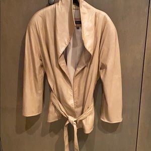 REMY Soft Gold Leather Jacket.